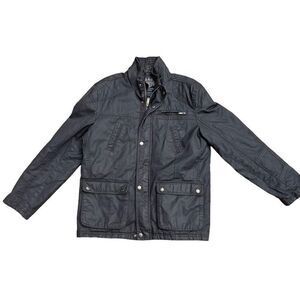 PAUL COSTELLOE LIVING Men’s Black Utility Zip Up Jacket Size Medium